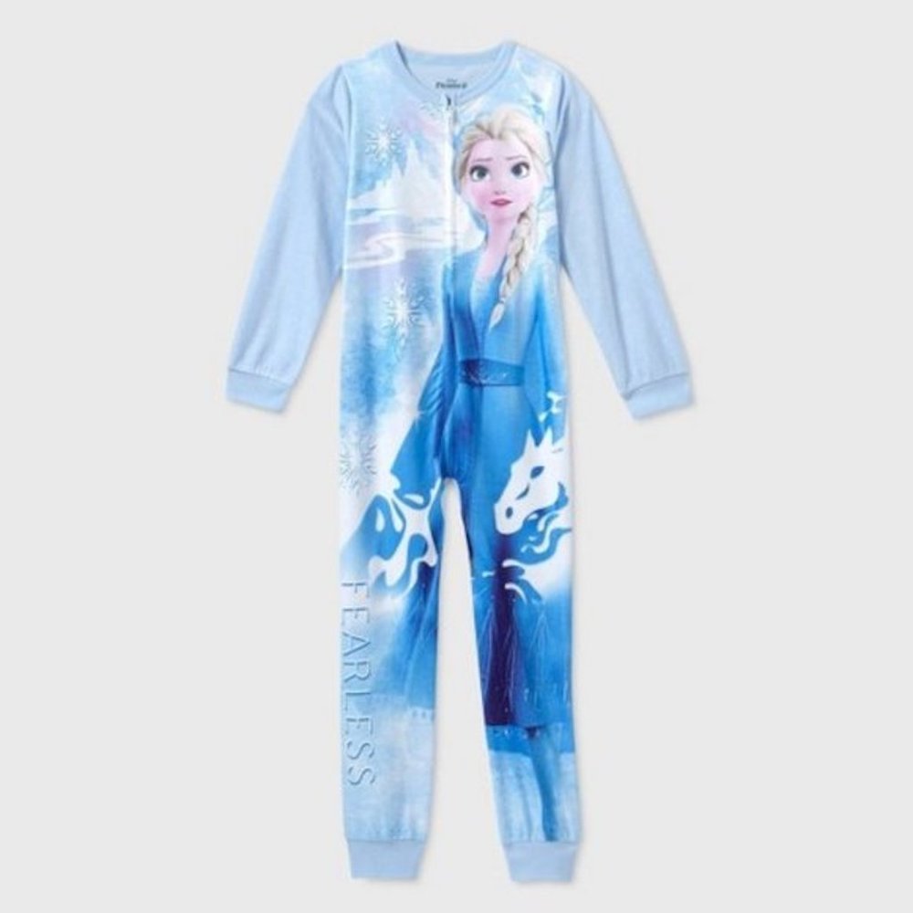 Girls' Frozen 2 Onezie Pajama with Cape